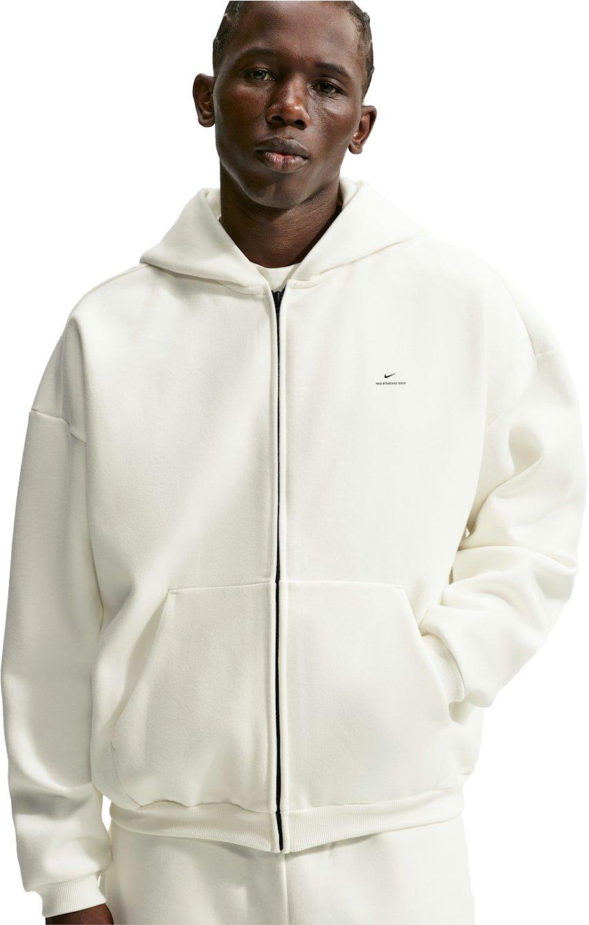 Nike Men's Standard Issue Therma-FIT Full-Zip Basketball Jacket - White - WHITE